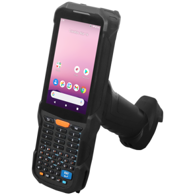 Терминал сбора данных Point Mobile PM560 2D Imager сканер с пистолетной рукояткой, WiFi, BT, память 4G/64G, NFC, сканирующий модуль SE4750,  AGMS 11, 47 key Alpha-numeric, BLE beacon